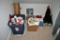 Lot of Christmas Decorations, Linens, Wrappings, Etc.