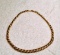 Ladies Sterling Silver 18 Inch Necklace with Gold Vermeil