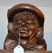 Vintage Andean Carved Wooden Cowboy