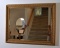Gilt Wood Frame Large Wall Mirror w/ Beveled Glass