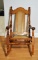 Fine Brazilian Hardwood Rocker with Caned Seat & Back