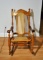 Fine Brazilian Hardwood Rocker with Caned Seat & Back