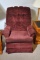 Burgundy Rocker Recliner by Best Chairs