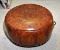 Vintage Andean Tooled Leather Hassock Ottoman