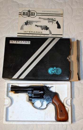 Rossi Model 70 .22 LR 6-Shot Revolver, 3” Barrel, Blued Finish, Serial # 885224 w/ Box & Papers