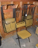 Set of 8 Outdoor Folding Chairs