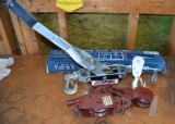 Lot of Two Power Hand Pullers and Two Durabilt Hook & Pulley Tools