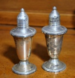Pair of Crosby Sterling Silver Weighted Salt Pepper Shakers