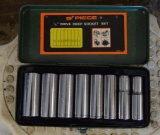 9 Pc ½ Inch Drive Deep Socket Set