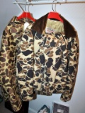 Walls Blizzard-Pruf Insulated Camo Hunting Jacket, Size 42-44 & Ozark Insulated Rain Slick Jacket