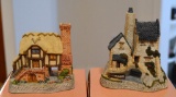 Lot of 2 David Winter Cottages; Tamar Cottage and Whileaway Cottage