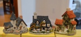 Lot of 3 David Winter Cottages; Vicarage, Hogs Head Beer House, and Ivy Cottage