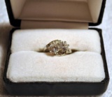 Ladies Sterling Silver Size 6.5 Ring with Spinel Stones
