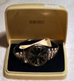 Vintage Mens Seiko Automatic 21 Jewels D/D Stainless Steel Watch