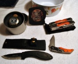 Lot of NRA-ILA Accessories: Watch,Meas. Tape, Multi Tool, 2 Knives