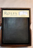 New Rolfs Premium Leather Black Billfold