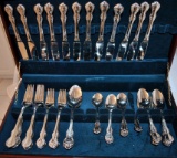 Wallace 18/10 Stainless Steel  Flatware Set w/ Storage Box, 65 Pieces
