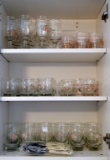Set of Glasses and Flatware Matching Pfaltzgraff Dishes, 44 Glasses
