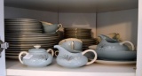 Set of Vintage Franciscan “Silver Pine” Dishes, 8 Placesettings, 50 Pieces