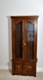 Vintage Locking Gun Cabinet, Pine