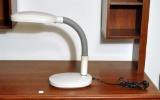 Modern Desk Lamp, Fluorescent Bulbs, 15 Inches H