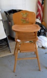 Vintage Wooden High Chair