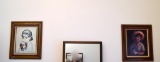 Two Framed Boy Prints, 28 x 24 Inches Framed Each