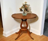Fine Vintage Mahogany Harp / Lyre Table