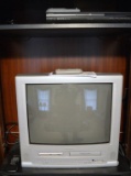 Toshiba DVD & VHS Player and Magnavox TV w/ DVD VHS Player W/ Remotes