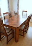 Modern Pine Dining Table w/ Extension by Broyhill