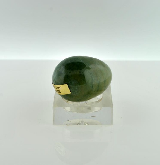 Genuine Polished Jade Egg w/ Stand