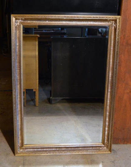Vintage Gilt Wood Frame Rectangular Wall Mirror