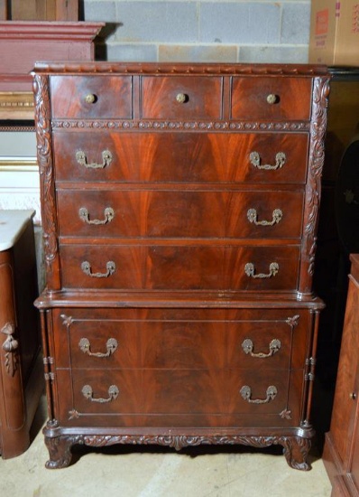 Mid 20th C. Mahogany Chest on Chest,  Lots 2-4 Match