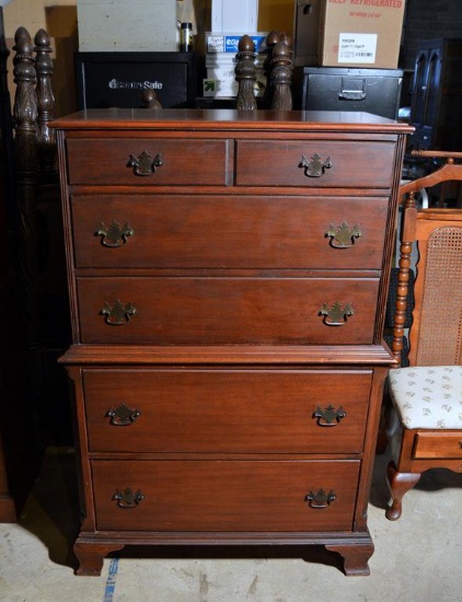 Mid 20th C. Mahogany Chest on Chest, Lots 7 & 8 Match