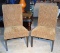 Pair of Neutral Upholstered Dining Chairs