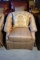 Geometric Neutral Club Chair by Wesley Hall Inc. w/ Accent Pillow, 2 of 2