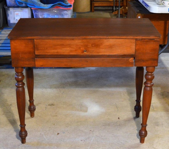 Antique Late 19th - Early 20th C. Sheraton Style Mahogany Spinet Desk