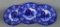 Set of 3 Antique Villeroy & Boch Flow Blue Turkey Pattern 10” Plates, V.N. 2217