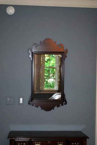 Vintage Biggs Mahogany Chippendale Style Wall Mirror