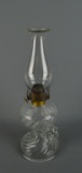 Antique P&A Co. Pressed Glass 13” H Oil Lamp
