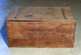Antique Southern Biscuit Works, Richmond, VA, Cakes & Crackers Wooden Shipping Crate