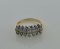 10K Yellow Gold & Diamond Ring, TCW = 0.84 Carat, Size 7.5
