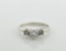 14K White Gold & Diamond Ring, TCW = 0.68 Carat, Size 6