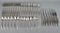 Set of Towle “Sculptured Rose” Sterling Silver Flatware w/ Wooden Storage Case