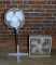 Lot of 2 Fans One Box Fan and One Rotating Standing Fan
