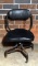 Vintage Army Supply Rolling Desk Chair