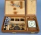 Lot of Mens Costume Jewelry in Leather Jewelry Box As Shown