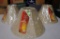 Set of 3 Small Tan Colored Lamp Shades, New In Package