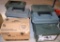 Lot of Five Ammo Cases & Partial Box (2/3) of Clay Targets