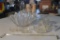 Lot of Clear Pressed Glass Items